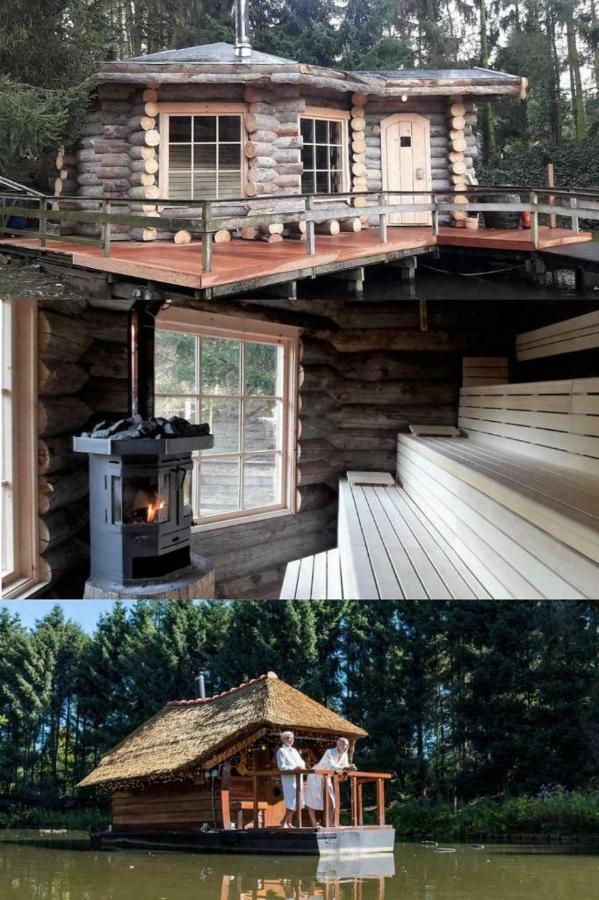 Charmant Chalet Op Een Bospark Op De Veluwe Villa Putten Luaran gambar